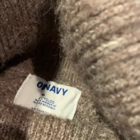 Old Navy Light Brown Cable Knit Turtleneck Sweater - Picture 2 of 4